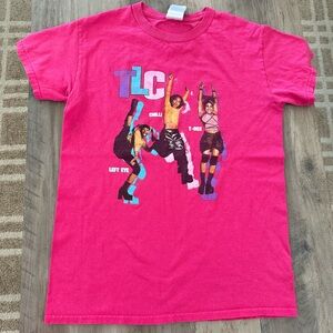 Vintage Y2K TLC Cross Colours Graphic Tee Small